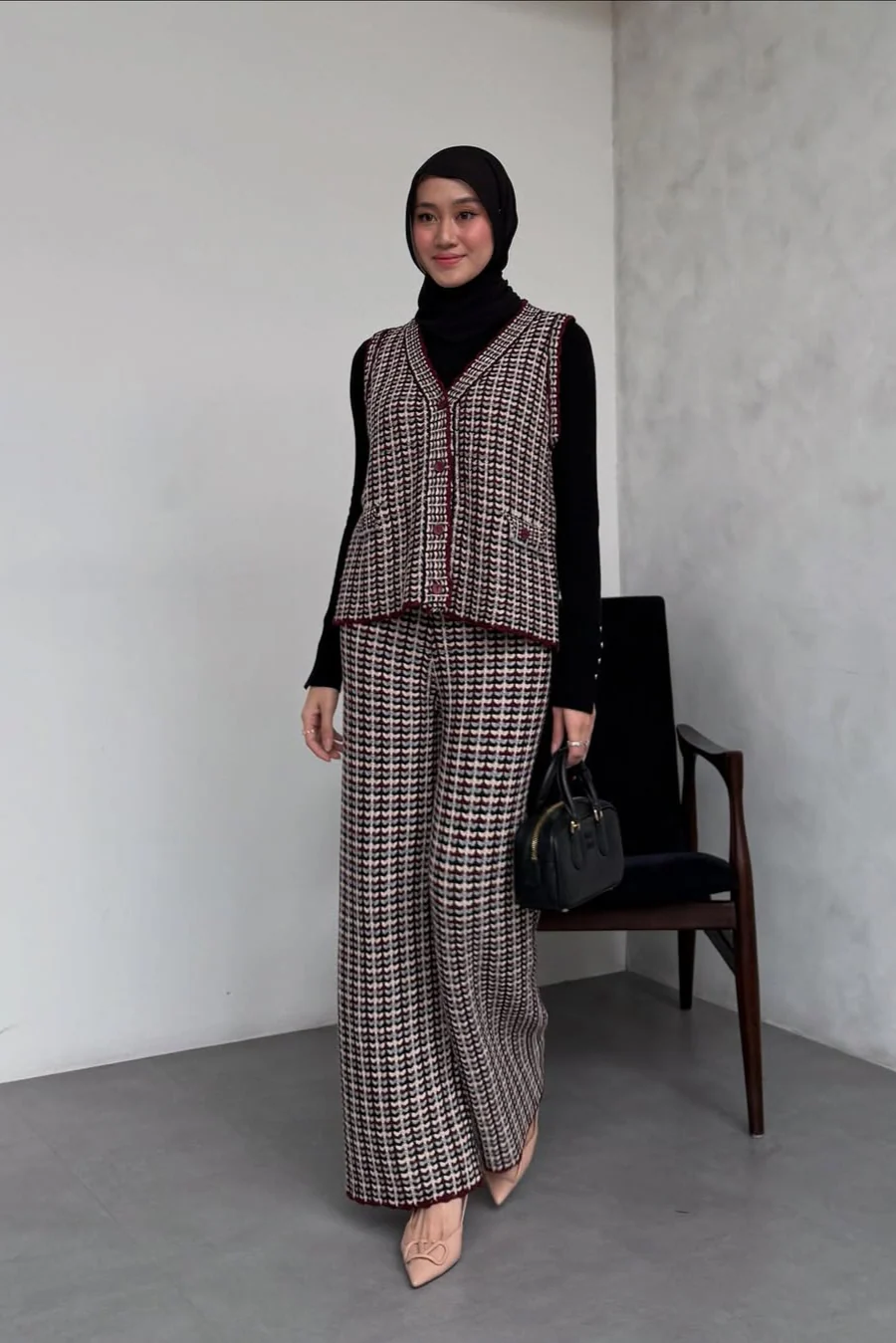 Ara Series - Atasan Bawahan Vest Bahan Cotton Knit Premium - Image 7