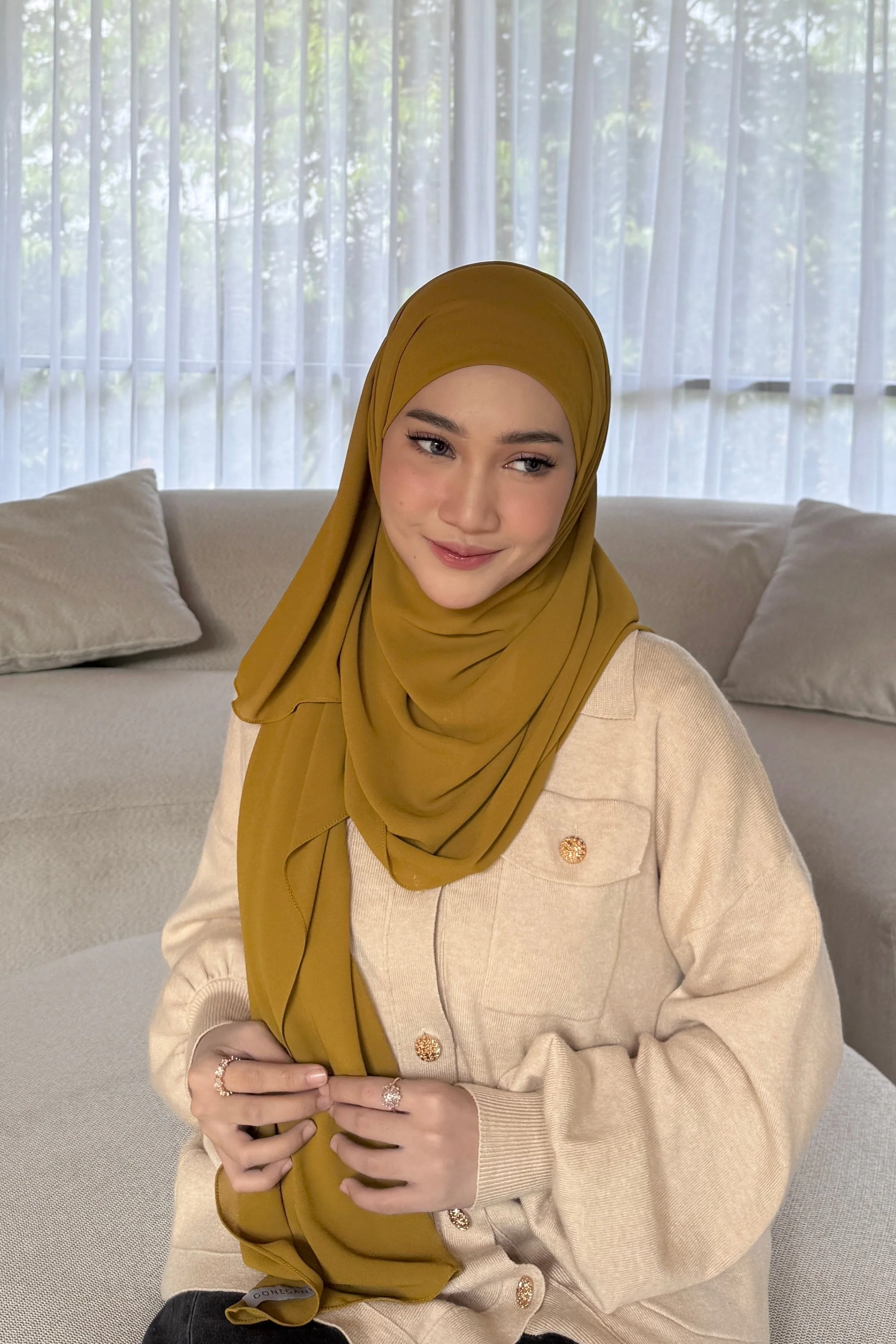 Mega Inner Shawl  - Hijab Stylish Bahan Cerruty Premium - Image 9