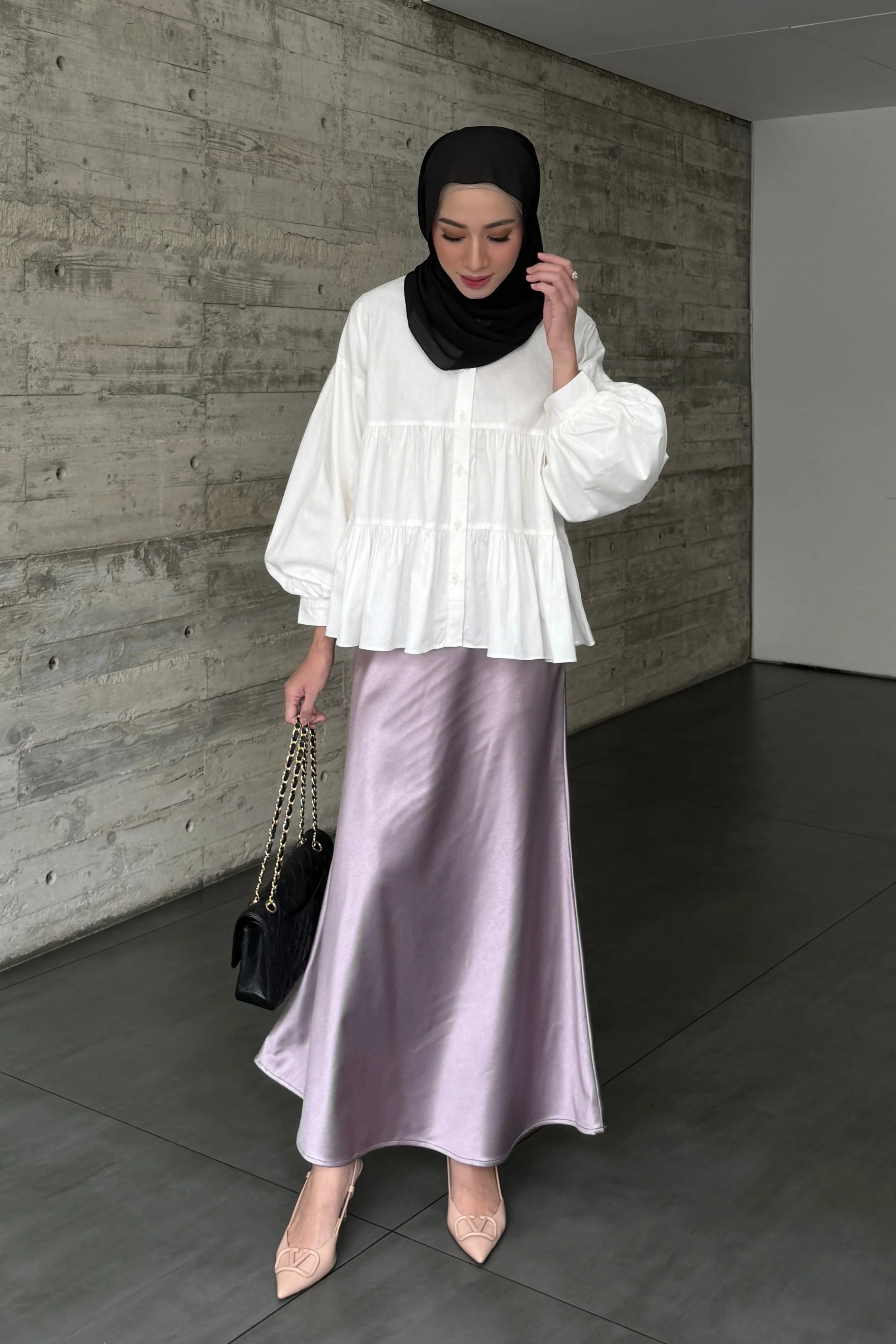 [DEFECT] - Vaia Skirt - Rok Wanita Panjang Shimmer Model Duyung - Image 11