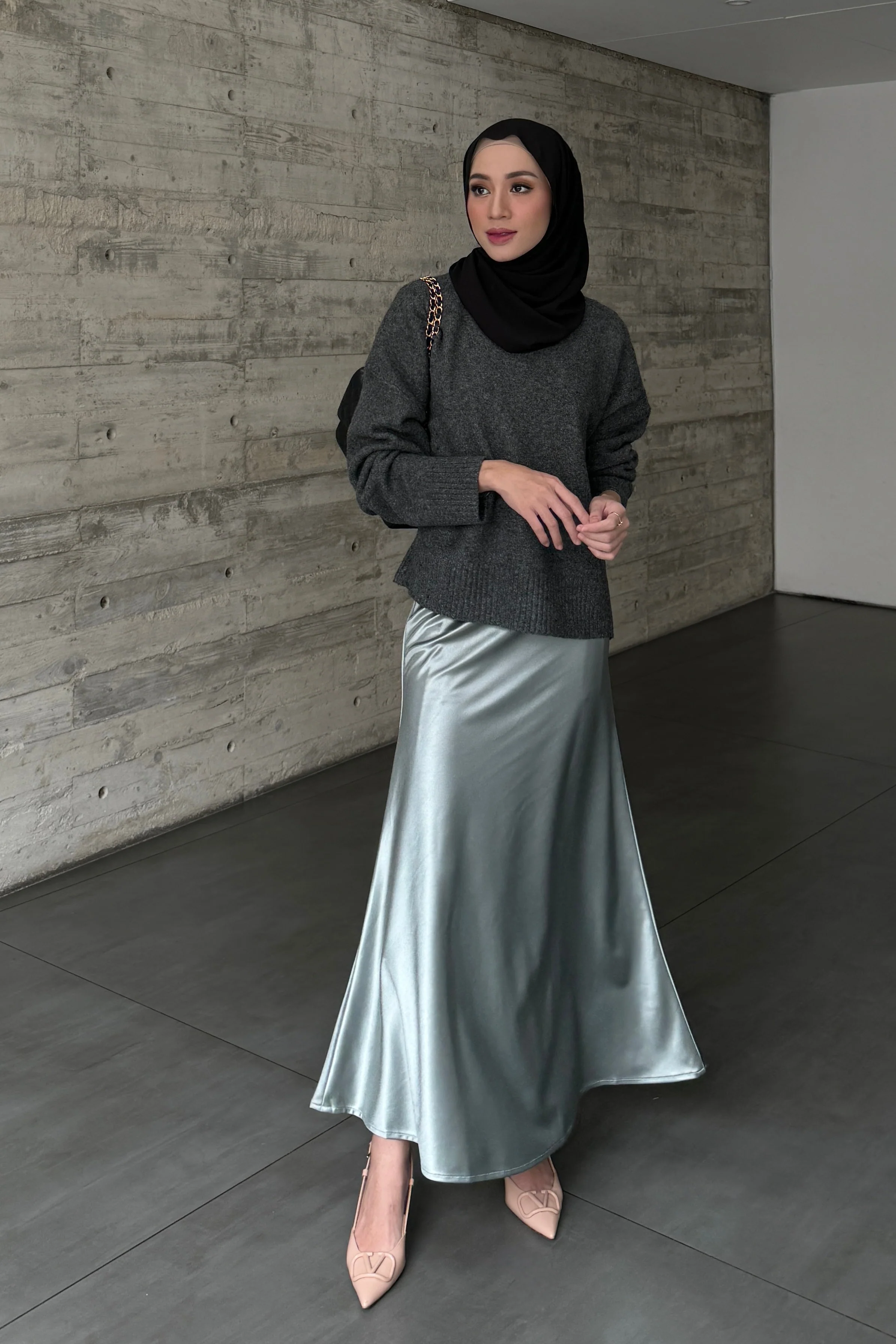 [DEFECT] - Vaia Skirt - Rok Wanita Panjang Shimmer Model Duyung - Image 7
